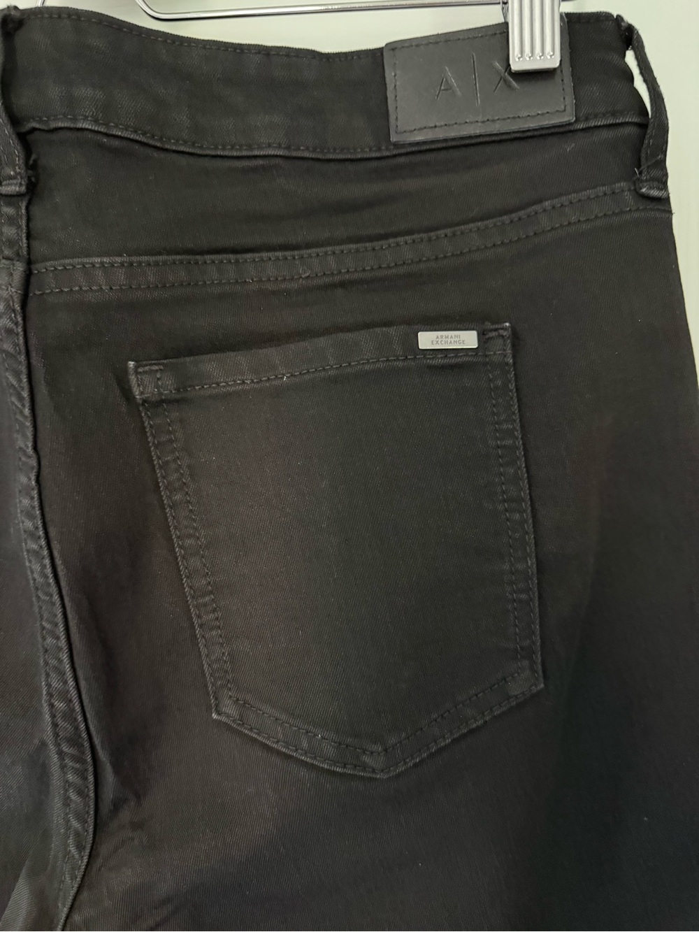 Armani Exchange Women’s Black Slim Straight Jeans